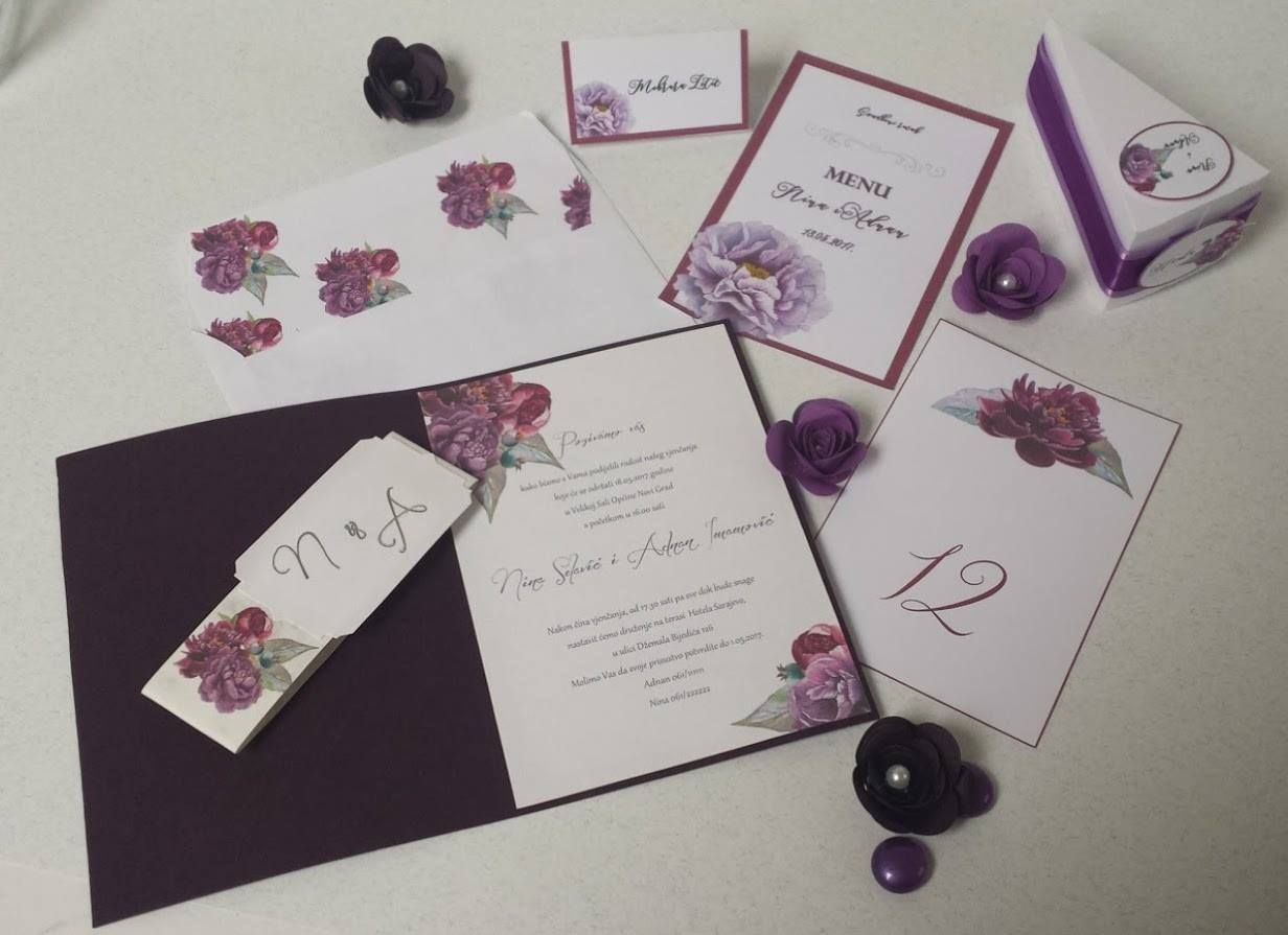 Pozivnice za vjenčanje i ostala papirna galanterija